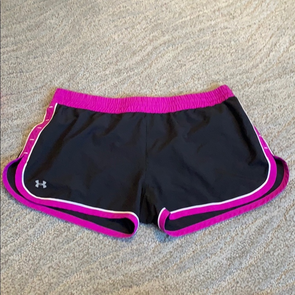 Under Armour black running shorts